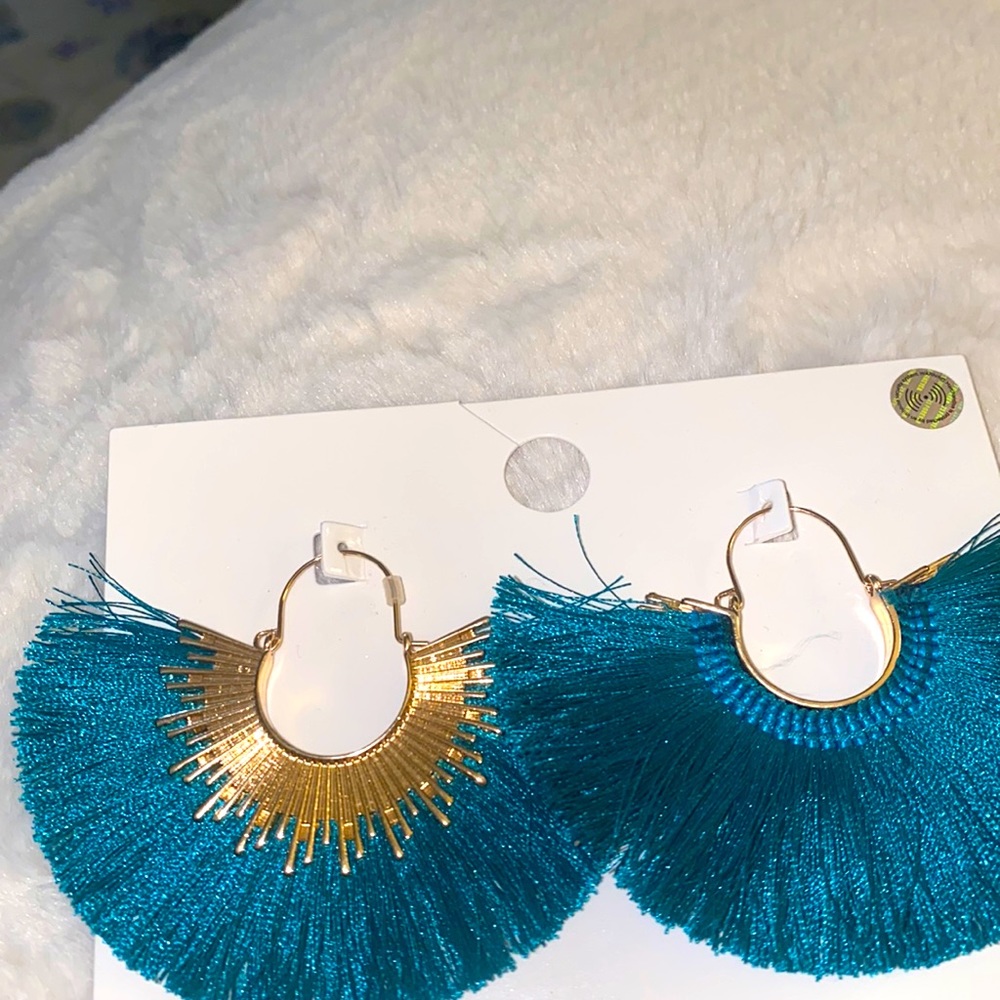 Fan earrings